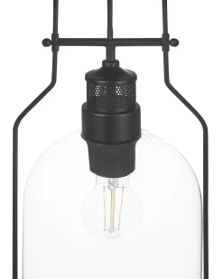 Valaisimet<Beliani Riippuvalaisin Rauta Musta Bashilo