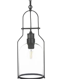 Valaisimet<Beliani Riippuvalaisin Rauta Musta 2 Kpl Bashilo