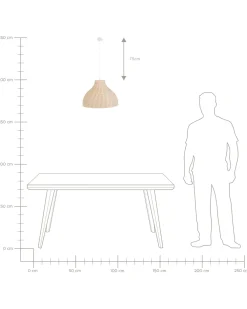 Valaisimet<Beliani Riippuvalaisin Rottinki Luonnonvari Millian