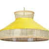Valaisimet<Beliani Riippuvalaisin Rottinki Sinapinkeltainen/Luonnonvari Batali