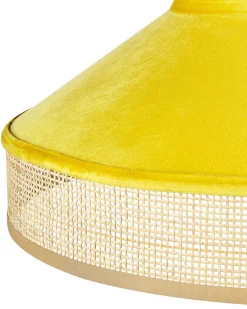 Valaisimet<Beliani Riippuvalaisin Rottinki Sinapinkeltainen/Luonnonvari Batali