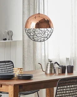 Valaisimet<Beliani Riippuvalaisin Teras Kupari Padma