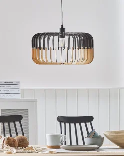 Valaisimet<Beliani Riippuvalaisin Vaalea Puu/Musta Sous