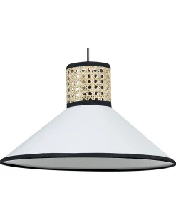 Store Beliani Riippuvalaisin Valkoinen/Luonnonvari Mantua