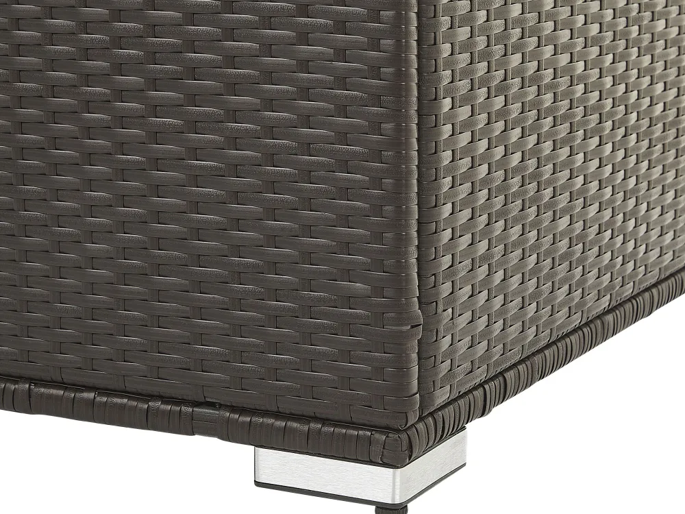 Ulkokalusteet<Beliani Rottinkinen Säilytyslaatikko Ruskea 770L Modena