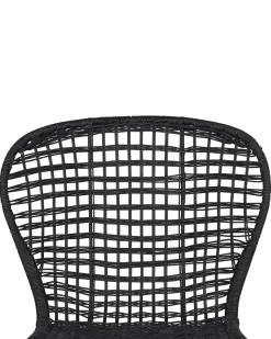 Best Beliani Rottinkituoli Musta 2 Kpl Elfros