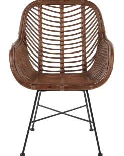 Flash Sale Beliani Rottinkituoli Ruskea Canora