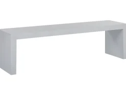 Ulkokalusteet<Beliani Rouhea Betonipenkki Valkoinen 45Cm Taranto