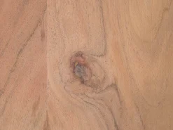 Pöydät<Beliani Ruokapoyta Akaasia Vaalea Puu/Musta 200 X 95 Cm Valbo