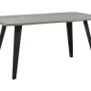 Pöydät<Beliani Ruokapoyta Harmaa/Musta 160 X 90 Cm Witney