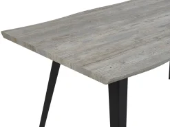 Pöydät<Beliani Ruokapoyta Harmaa/Musta 160 X 90 Cm Witney