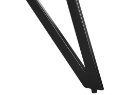 Pöydät<Beliani Ruokapoyta Harmaa/Musta 160 X 90 Cm Buscot