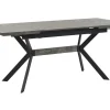 Pöydät<Beliani Ruokapoyta Jatkettava Harmaa/Musta 140/180 X 80 Cm Benson
