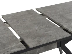 Pöydät<Beliani Ruokapoyta Jatkettava Harmaa/Musta 140/180 X 80 Cm Benson