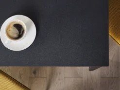 Pöydät<Beliani Ruokapoyta Jatkettava Musta 120/160 X 80 Cm Norley