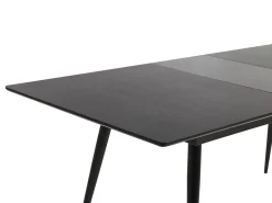 Store Beliani Ruokapoyta Jatkettava Musta 160/200 X 90 Cm Maldon