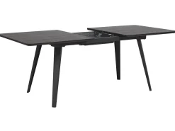 Shop Beliani Ruokapoyta Jatkettava Musta 160/200 X 90 Cm Irvington