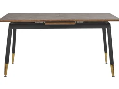 Pöydät<Beliani Ruokapoyta Jatkettava Tumma Puu/Musta 160/200 X 90 Cm California