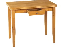 Pöydät<Beliani Ruokapoyta Jatkettava Vaalea Kumipuu 90/120 X 60 Cm Masela