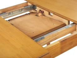 Online Beliani Ruokapoyta Jatkettava Vaalea Puu 100/130 X 80 Cm Toms