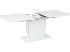 Pöydät<Beliani Ruokapoyta Jatkettava Valkoinen 160/200 X 90 Cm Sunds