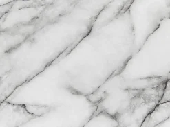 Outlet Beliani Ruokapoyta Marmorikuvio Valkoinen/Kulta 90 Cm Boca