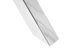 Pöydät<Beliani Ruokapoyta Marmorikuvio Valkoinen/Hopea 160 X 90 Cm Sabrosa