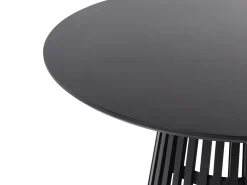 Cheap Beliani Ruokapoyta Musta 120 Cm Mesilla