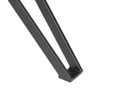 Pöydät<Beliani Ruokapoyta Rauta Marmorikuvio Valkoinen/Musta 160 X 90 Cm Ballina