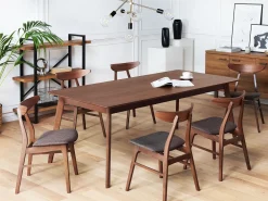 Pöydät<Beliani Ruokapoyta Tumma Puu 200 X 100 Cm Madox