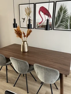 Pöydät<Beliani Ruokapoyta Tumma Puu 200 X 100 Cm Madox