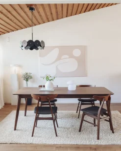 Pöydät<Beliani Ruokapoyta Tumma Puu 200 X 100 Cm Madox