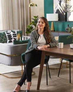 Pöydät<Beliani Ruokapoyta Tumma Puu 200 X 100 Cm Madox