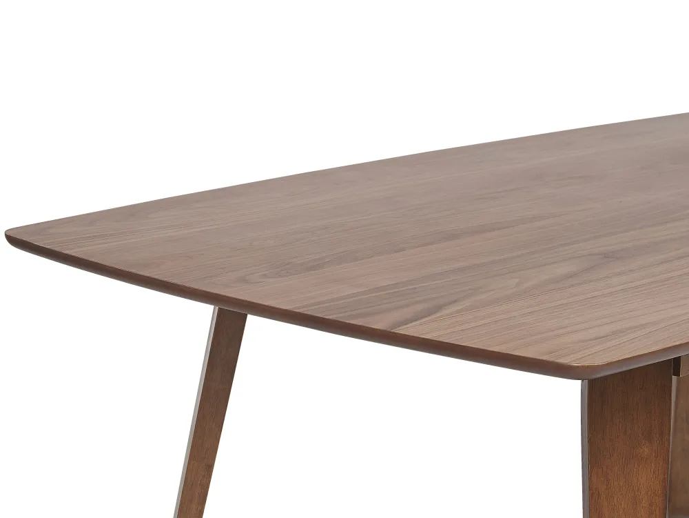 Discount Beliani Ruokapoyta Tumma Puu 180 X 90 Cm Huxter