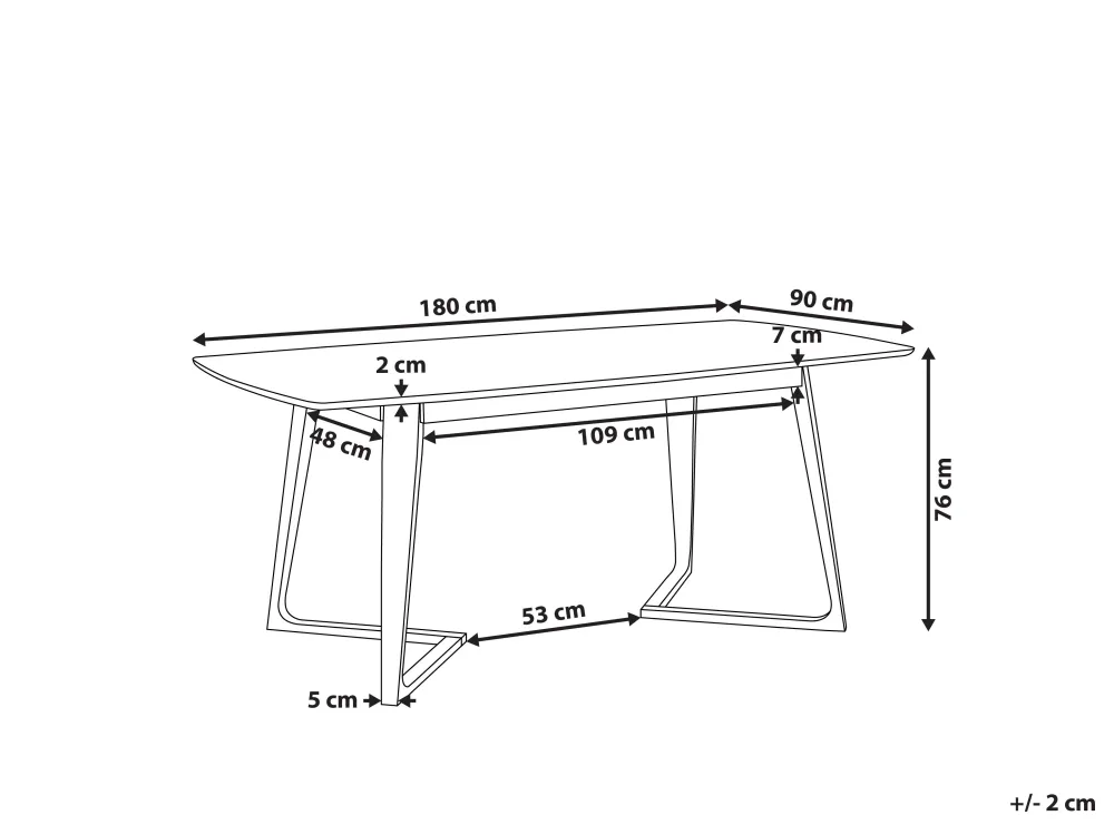 Discount Beliani Ruokapoyta Tumma Puu 180 X 90 Cm Huxter