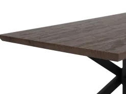 Discount Beliani Ruokapoyta Tumma Puu/Musta 140 X 80 Cm Spectra