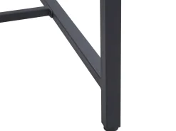 Best Beliani Ruokapoyta Tumma Puu/Musta 160 X 80 Cm Saritas