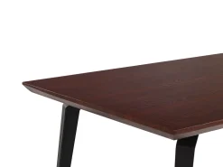 Pöydät<Beliani Ruokapoyta Tumma Puu/Musta 160 X 90 Cm Amares