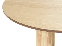 New Beliani Ruokapoyta Vaalea Puu 120 Cm Orin