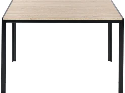 Pöydät<Beliani Ruokapoyta Vaalea Puu/Musta 120 X 80 Cm Newfield