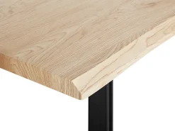 Cheap Beliani Ruokapoyta Vaalea Puu/Musta 180 X 90 Cm Graham