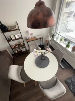 Pöydät<Beliani Ruokapoyta Valkoinen 120 Cm Bovio