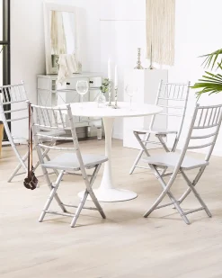 Hot Beliani Ruokapoyta Valkoinen 90 Cm Boca