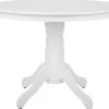 Pöydät<Beliani Ruokapoyta Valkoinen 100 Cm Akron