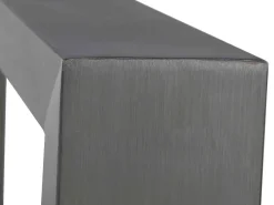 Pöydät<Beliani Ruokapoyta Valkoinen/Hopea 220 X 90 Cm Arctic I