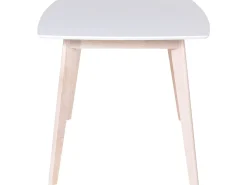 Pöydät<Beliani Ruokapoyta Valkoinen/Vaalea Puu 150 X 90 Cm Santos