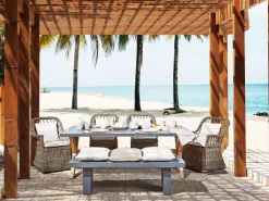 Ulkokalusteet<Beliani Ruskea 4-Istuttava Rottinkinen Puutarhakalustesetti Maros/Olbia