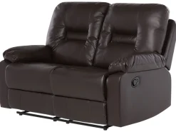 Sohvat<Beliani Ruskea Keinonahkainen Sohvaryhma Bergen