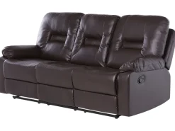 Sohvat<Beliani Ruskea Keinonahkainen Sohvaryhma Bergen