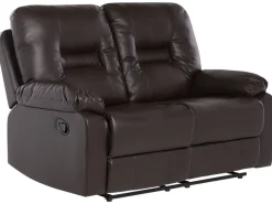 Sohvat<Beliani Ruskea Keinonahkainen Sohvaryhma Bergen